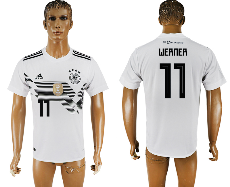 2018 world cup Maillot de foot GERMANY #11 WERNER WHITE.jpg